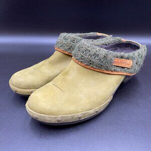 Merrell Luxe Knit Burnt Olive Clogs Women's Size 10
